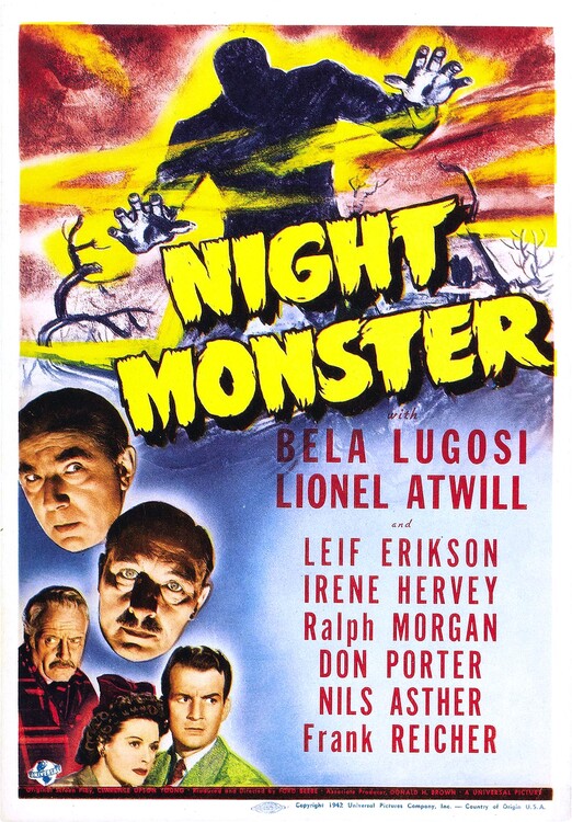 Canvas Print Night Monster 1942
