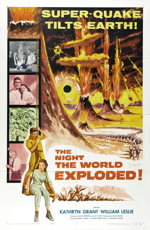 Canvas Print Night World Exploded