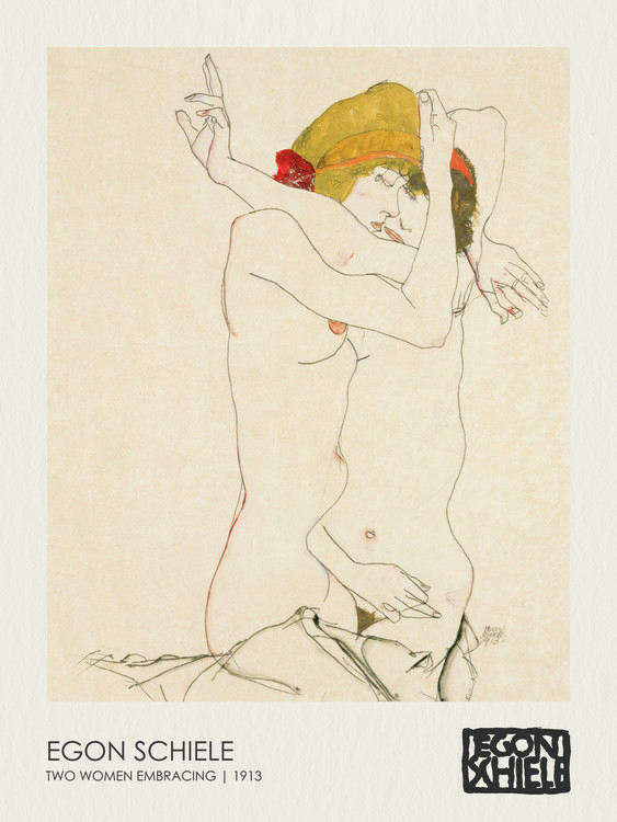 Poster Two Women Embracing (1913)