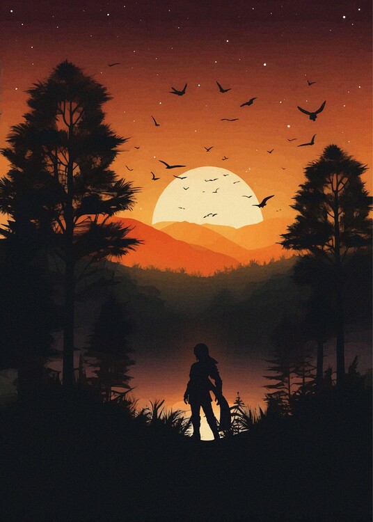 Плакат Elf Silhouette