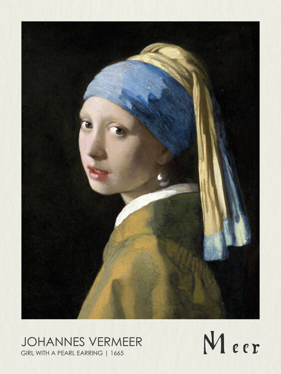 Canvas Print The Girl with a Pearl Earring (1665)