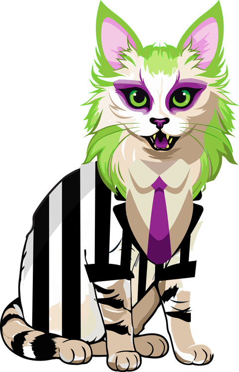 Canvas Print beetlejuice cat