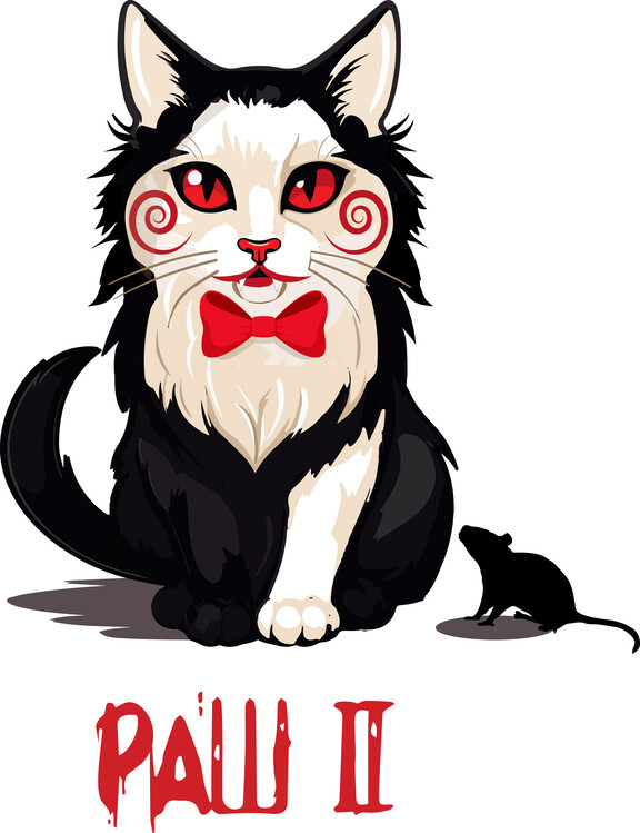 Plakát jig-paw horror cat