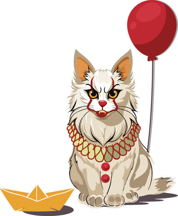 Plakat the horror clown cat