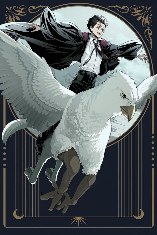 Картината върху платно Harry Potter - Buckbeak Flying