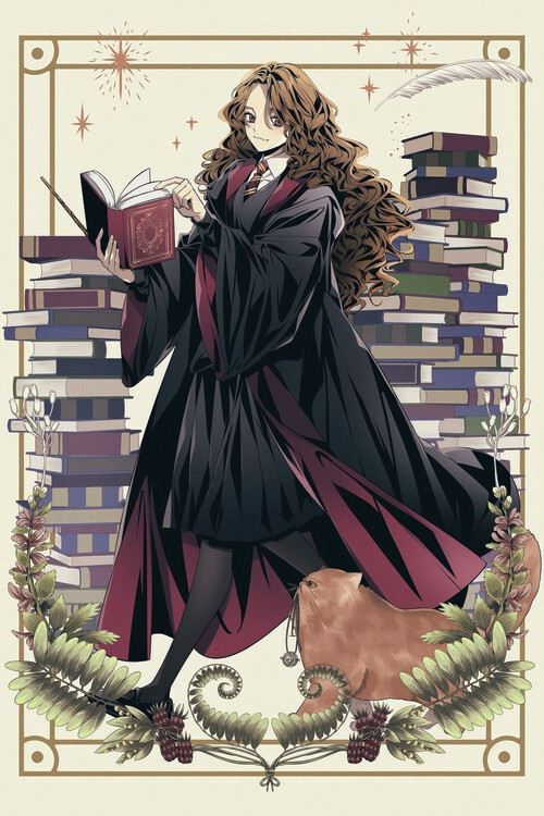 Poster Harry Potter - Hermione in her habitat