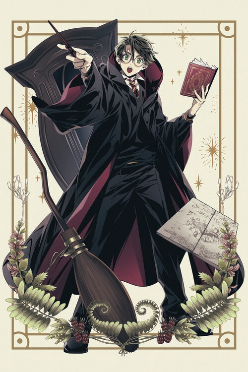 Poster Harry Potter - Harry in his habitat