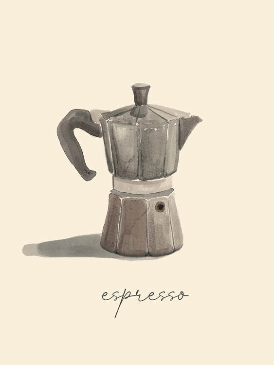 Poster Watercolor Espresso