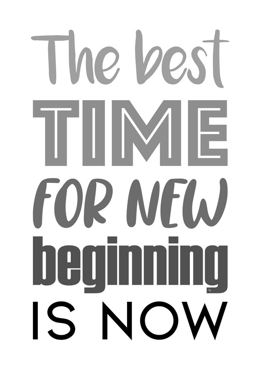 Плакат The Best Time Quote