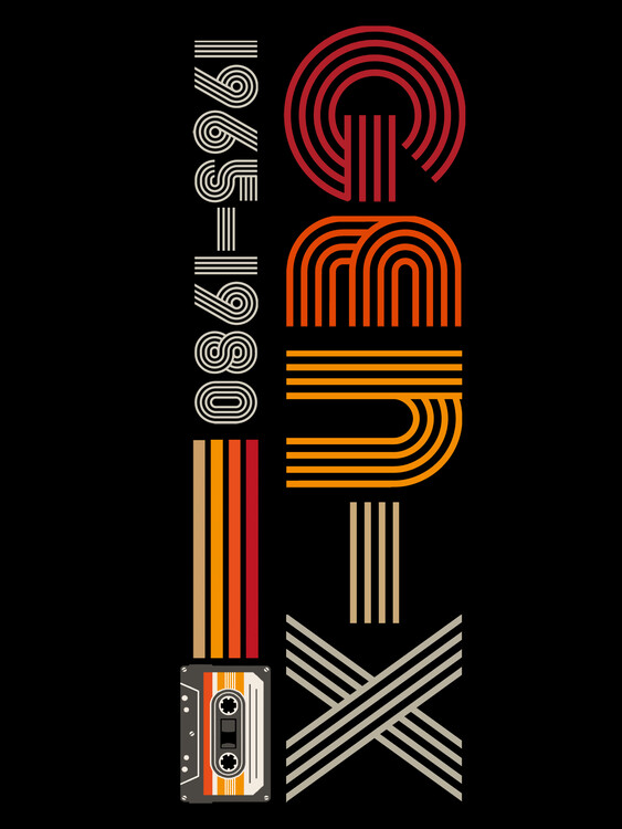 Plakat Retro gen x