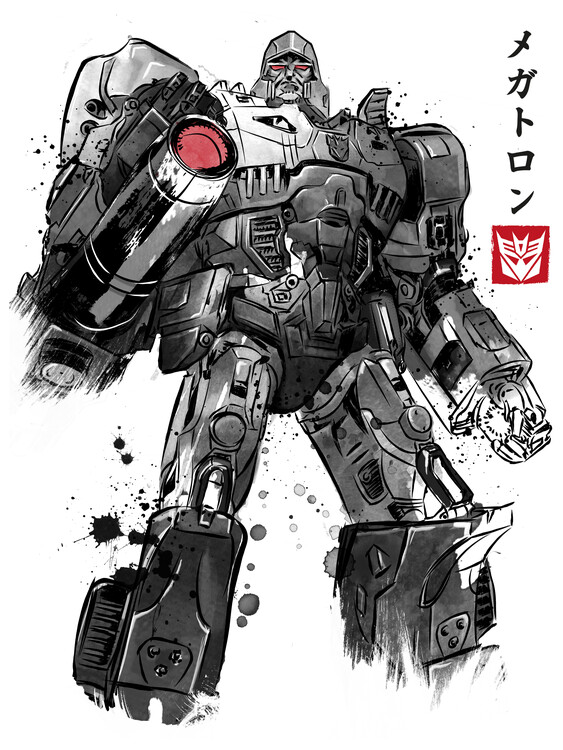 Canvas Print Tyrannical leader sumi e