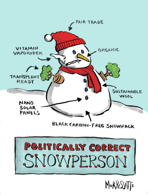 Plagát Politically Correct Snowperson