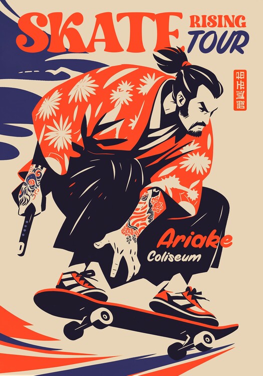 Poster Samurai Skate