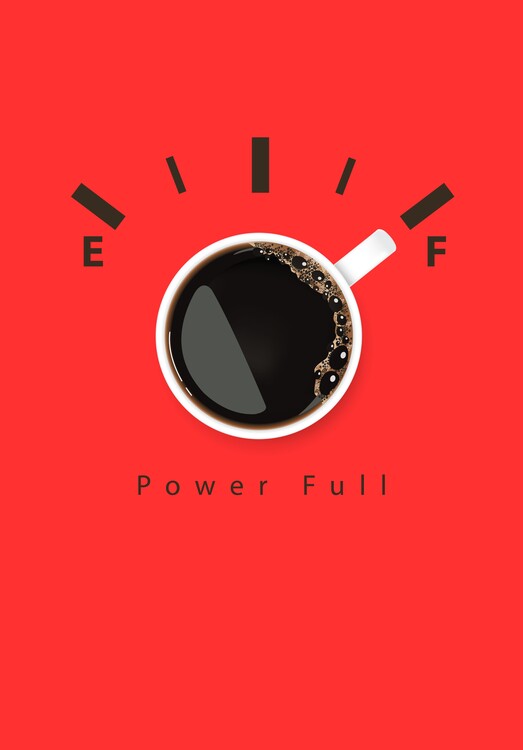 Poster coffee power full
