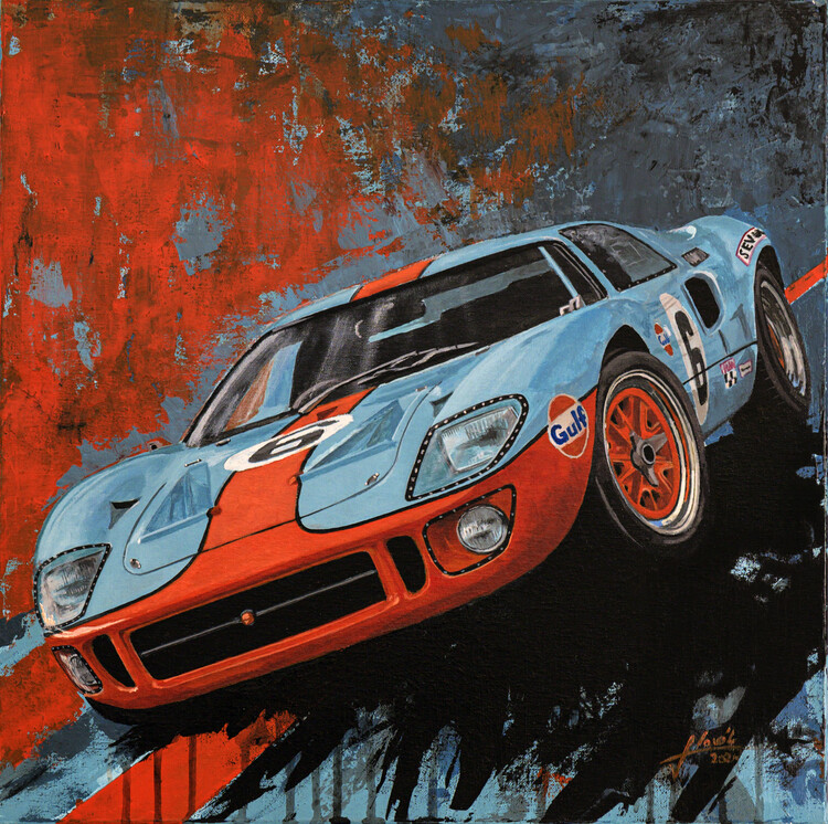 Poster Ford GT 40 1969