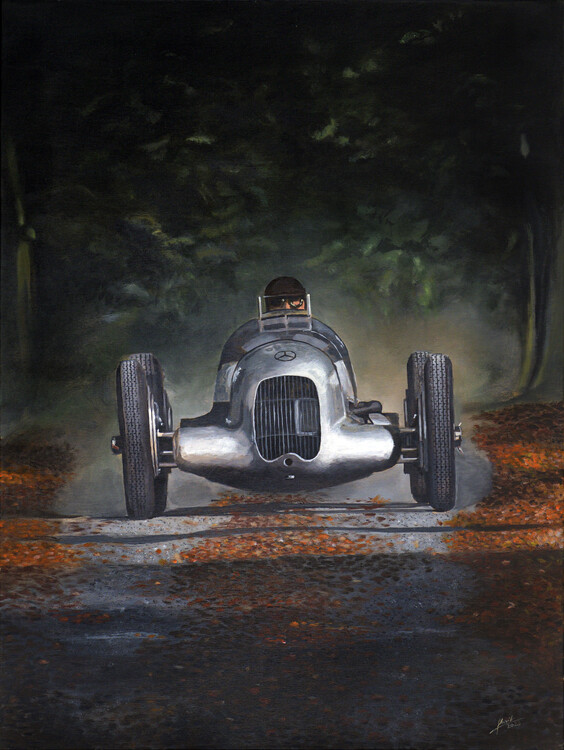 Poster Mercedes Benz W25 1953