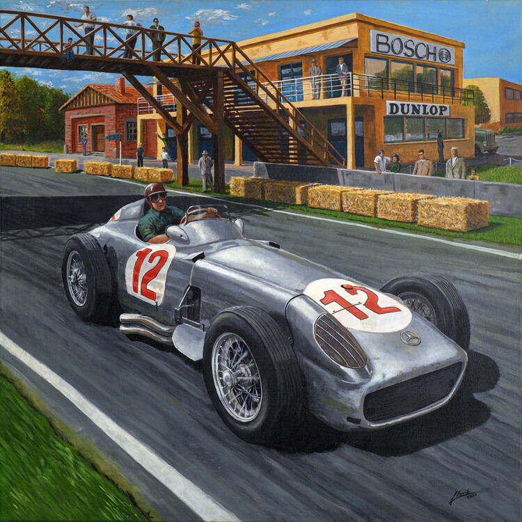 Poster Mercedes Benz W196 1954