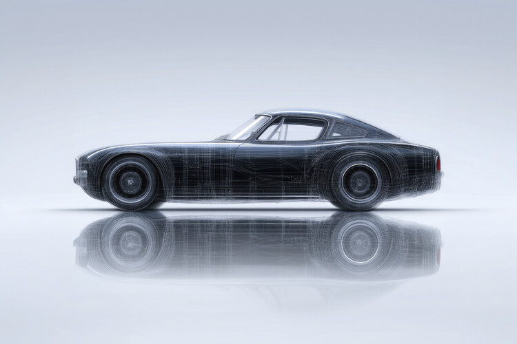 Poster Classic Retro Concept Sports Car