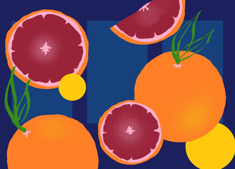 Плакат Blood orange