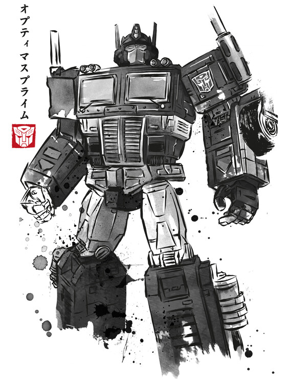 Poster Convoy sumi e