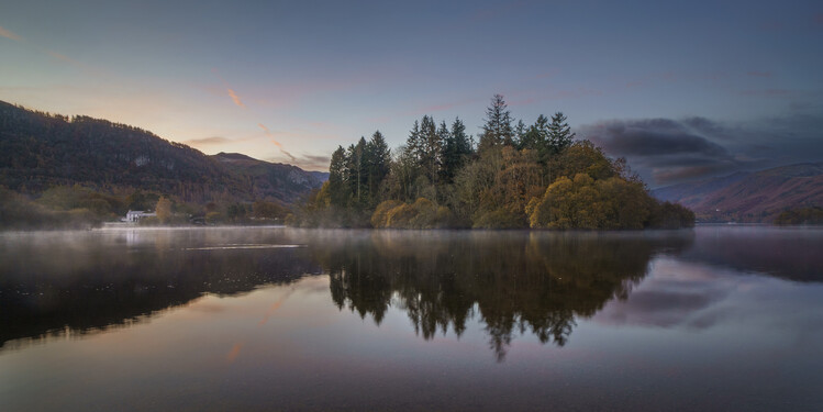Poster Derwentwater lake, lake district, Cumbria