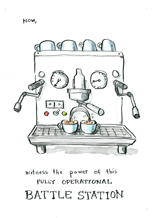 Poster Battle Station Espresso Machine
