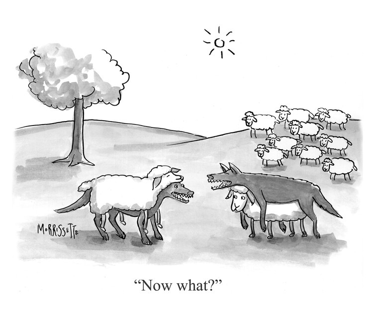 Poster Wolf and Sheep