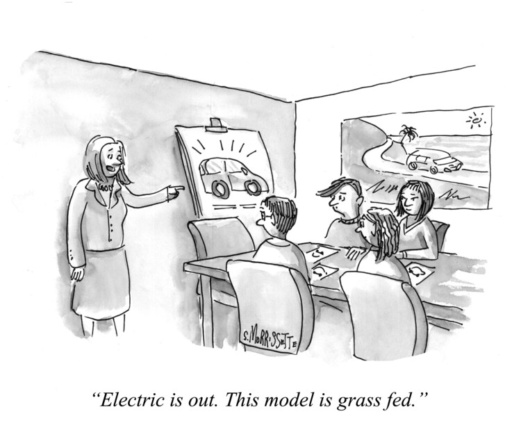 Poster Grass Fed Car