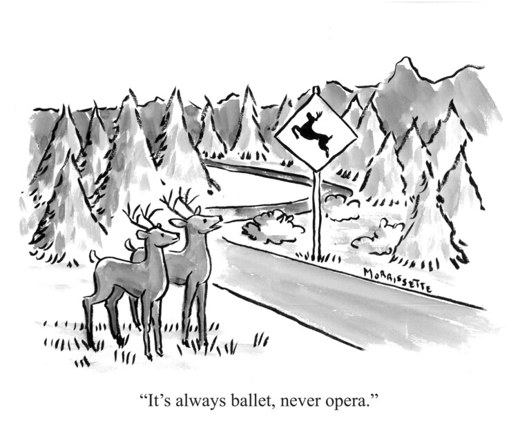 Canvas Print Deer Ballet