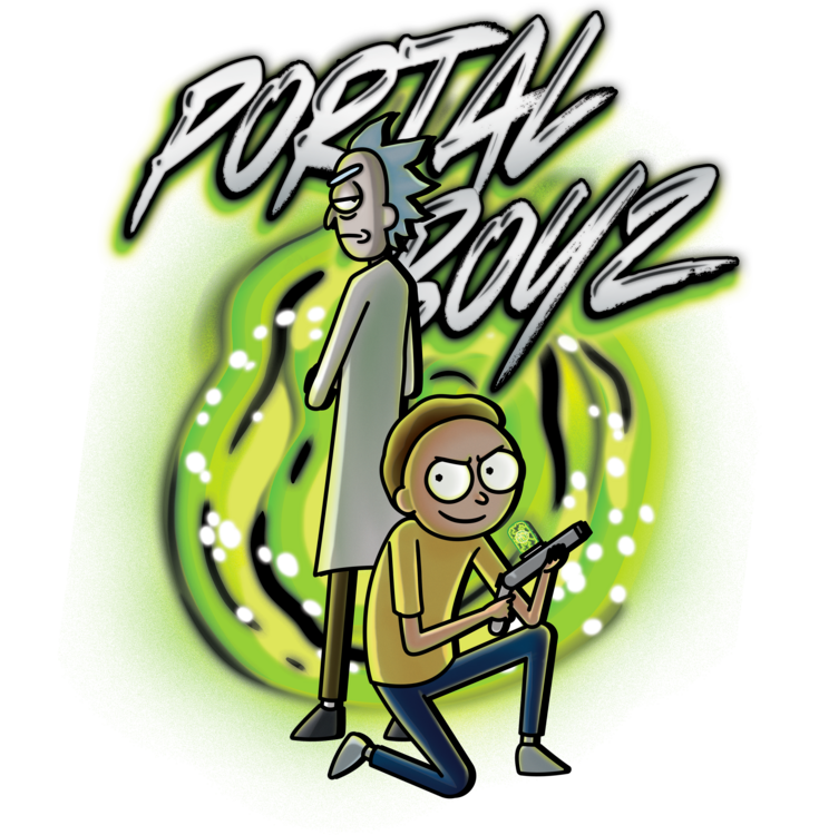 T-shirt Rick and Morty - Portal Boys