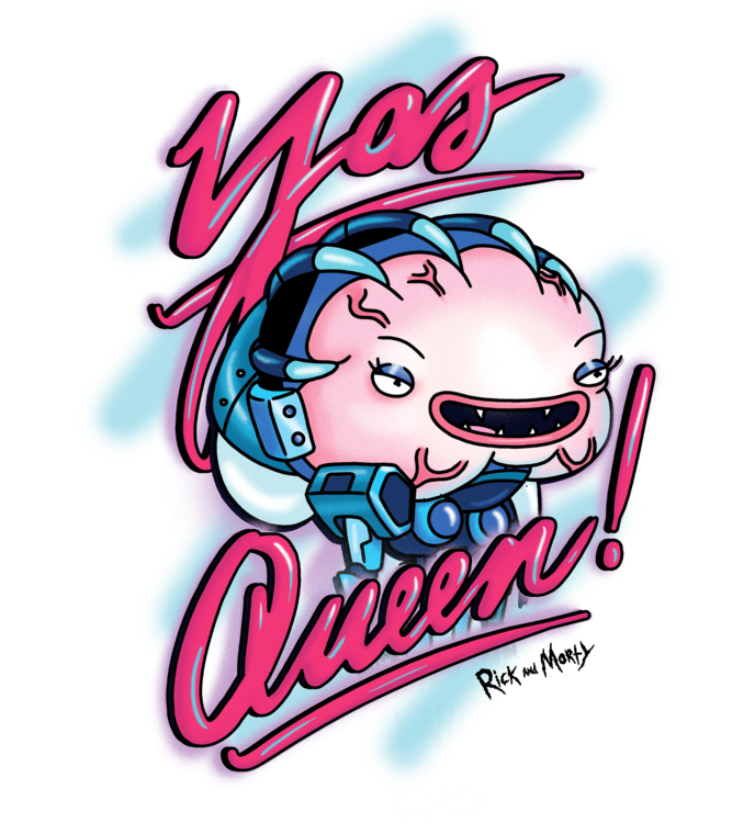 T-shirt Rick and Morty - Yas Queen