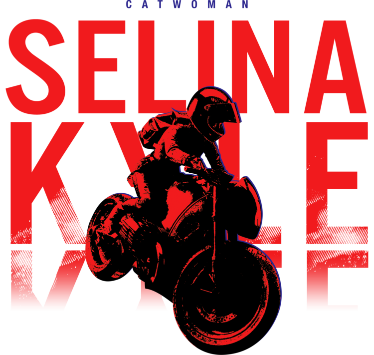 T-shirt Catwoman - Selina Kyle Bike