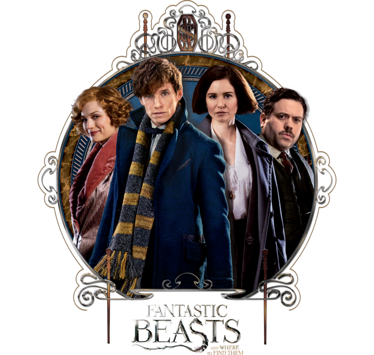 T-shirt Fantastic Beasts - Newt, Tina, Jacob, Queenie