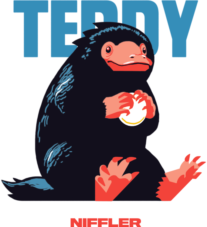 T-shirt Fantastic Beasts - Teddy Niffler