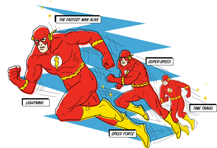 T-shirt The Flash - Runnning