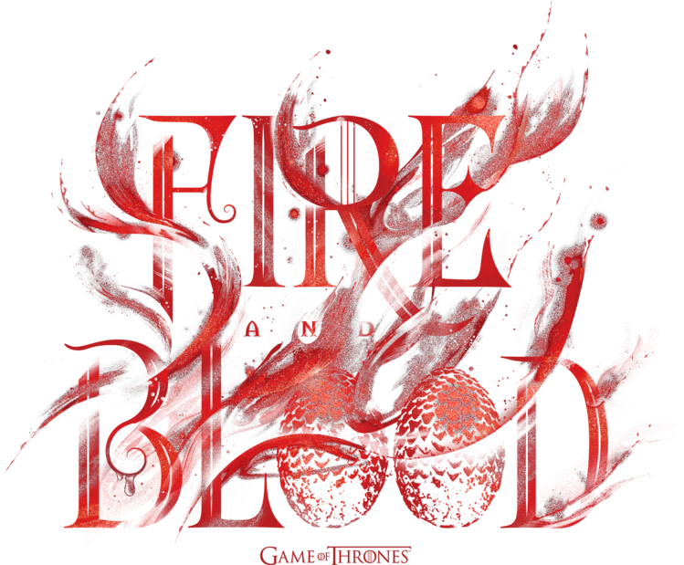 T-shirt Game of Thrones - Fire & Blood