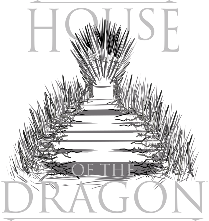 T-shirt House of the Dragon - Iron Throne