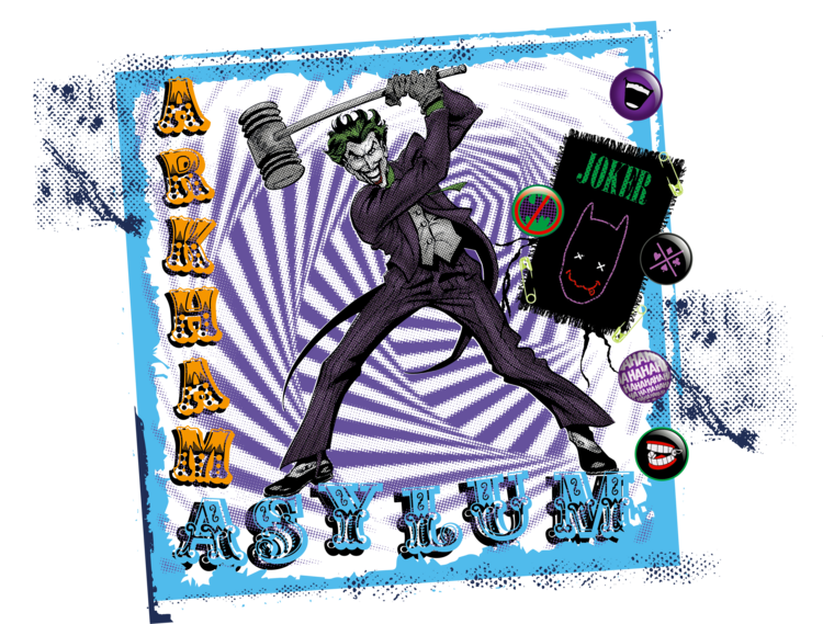 T-shirt The Joker - Arkham Asylum