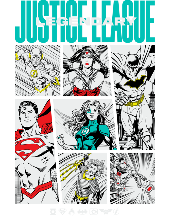 T-shirt Justice League - Members