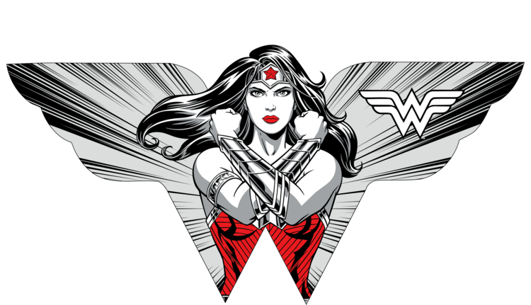 T-skjorte Wonder Woman - Stance Logo