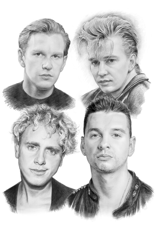 Poster Depeche mode members 1987 | Postere de perete | 3+1 GRATIS