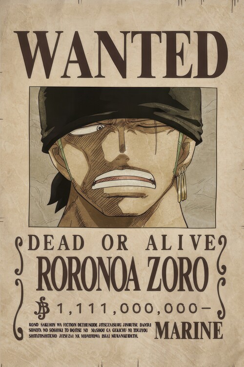 Canvas Print Roronoa Zoro