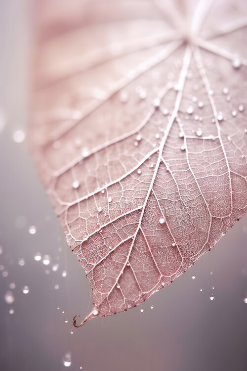 Obraz na plátně Rosy Leaf