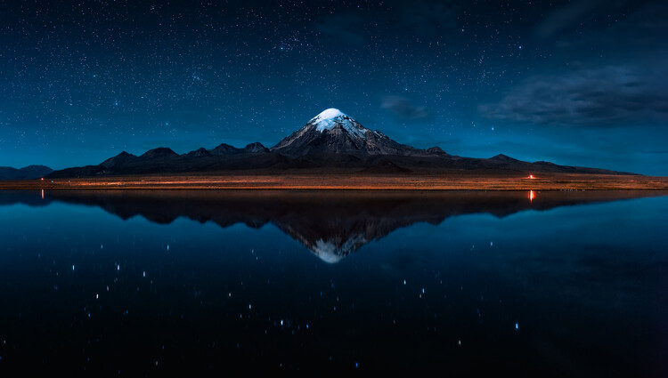 Poster El Reflejo del Sajama - Bolivia