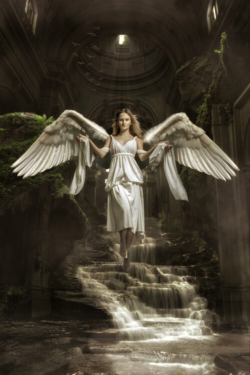 Canvas Print Angel Church