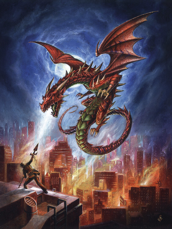 Canvas Print Babylon Burning