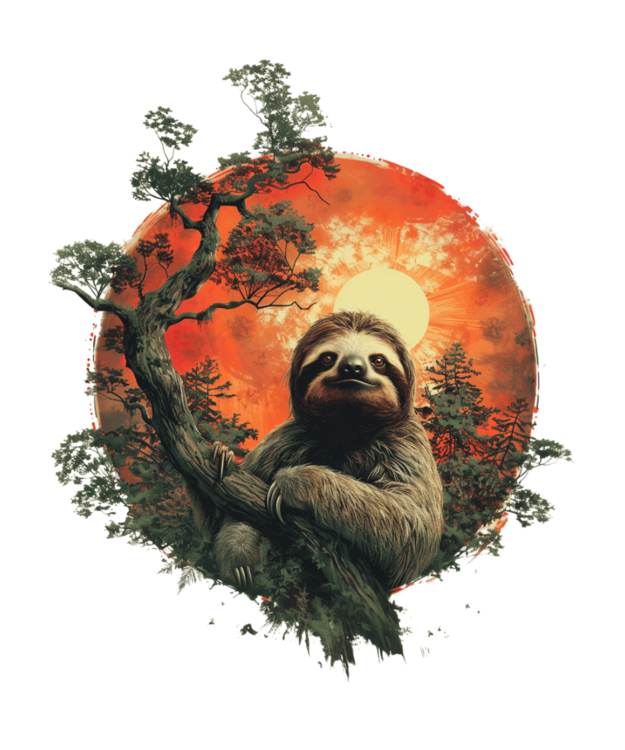 T-shirt Faultier Faulenzer Chillen Relaxen Urlaub