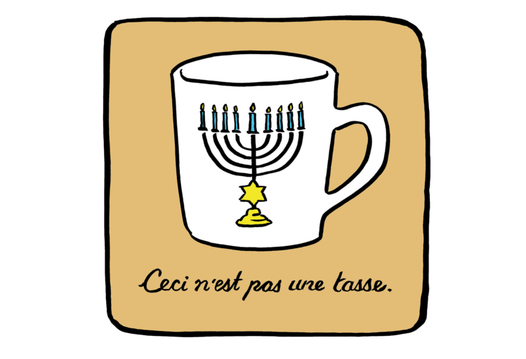 T-shirt Magritte Hanukkah