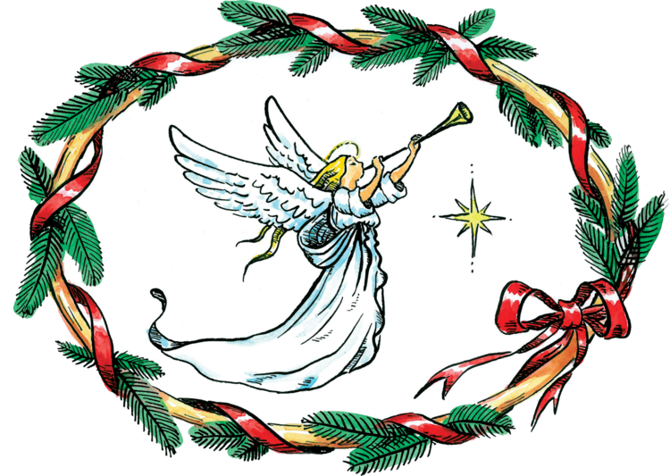 T-shirt Angel Wreath