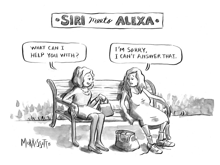 Плакат Siri Meets Alexa